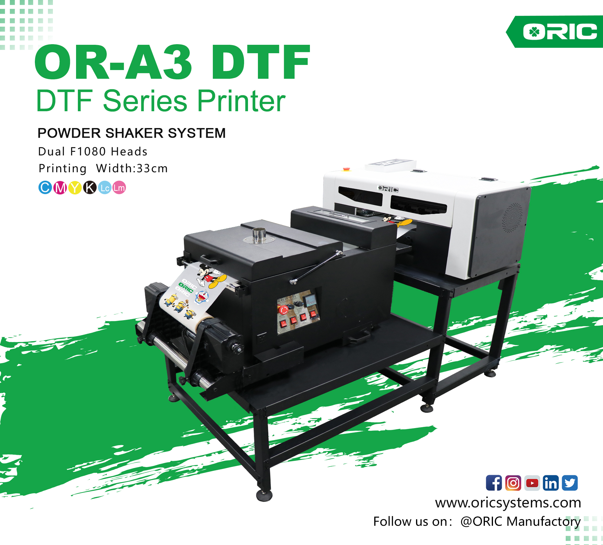 OR-A3 Mini320 DTF Film Printing Machine OR-A3 DTF Mini320